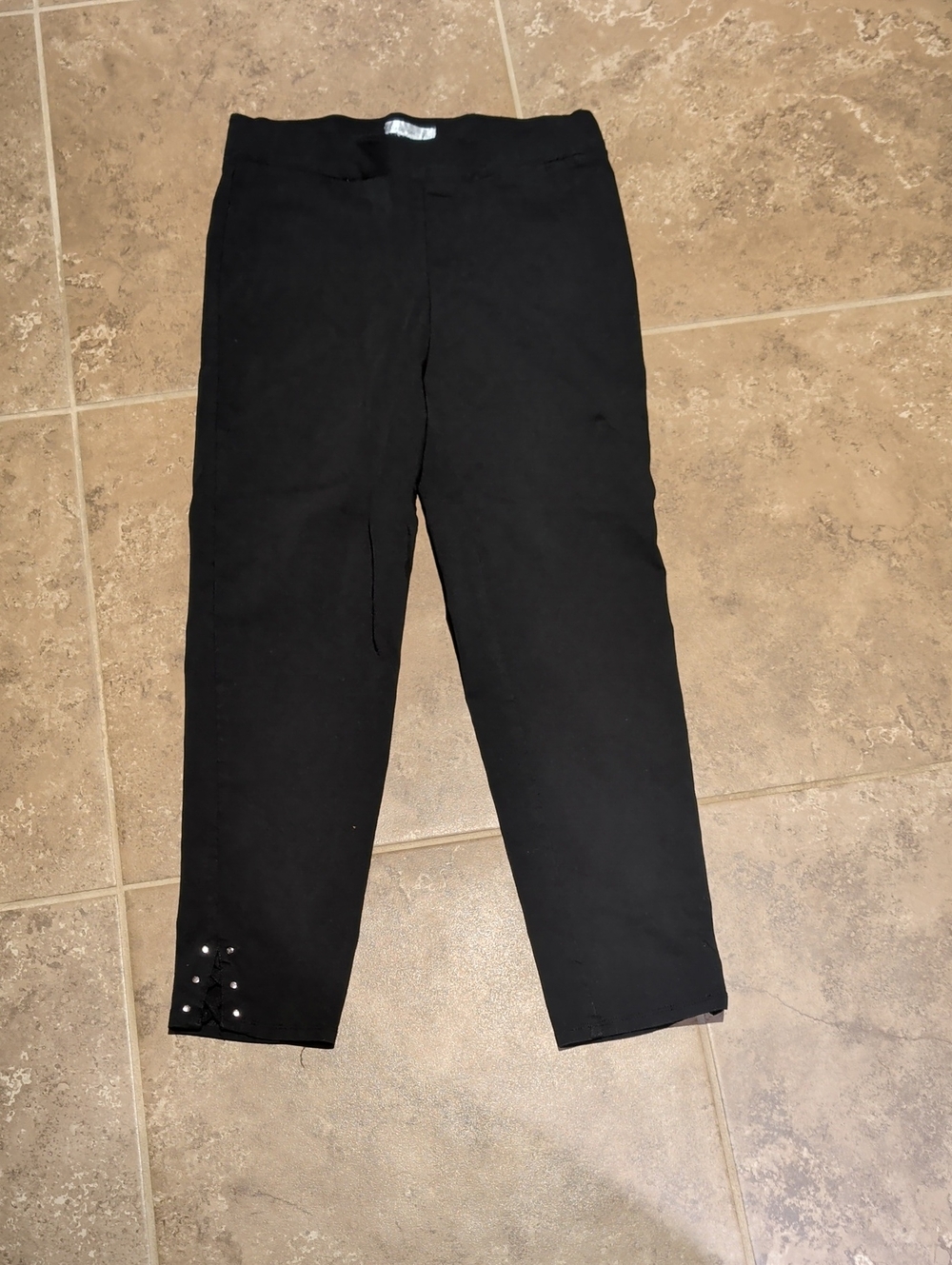 89th & Madison Black Slim Stretch with Stud Accents